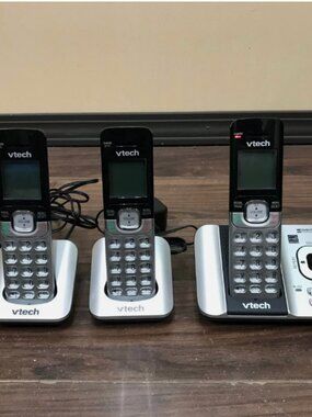 VTech Cordless Phone with Answering Machine 3 Telephone Set CS6529-3 Handset